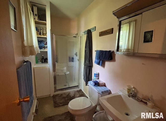 218 W Kurlene Dr, Macomb, IL 61455 - bathroom with a sink and a stall shower
