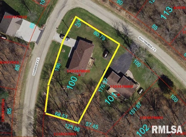 100 Oakridge Ct, Dahinda, IL 61428 - map of property location