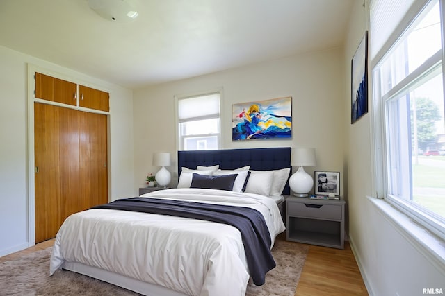 1030 E Euclid Ave, Peoria Heights, IL 61616 - bedroom featuring light wood-style flooring and a closet