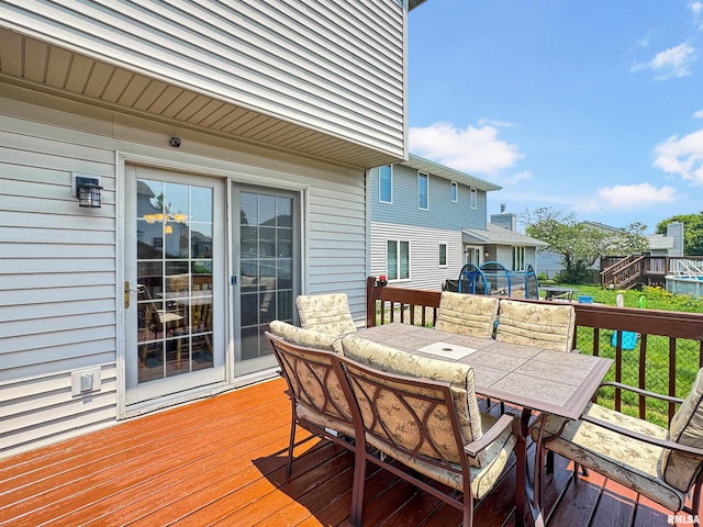 125 Prairieview Dr, East Peoria, IL 61611 - deck with outdoor dining space