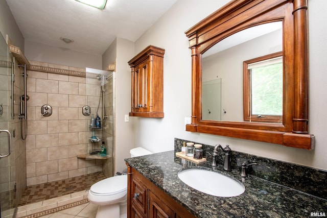 324 Pinecrest Dr, Germantown Hills, IL 61548 - full bath featuring a stall shower, vanity, and tile patterned flooring