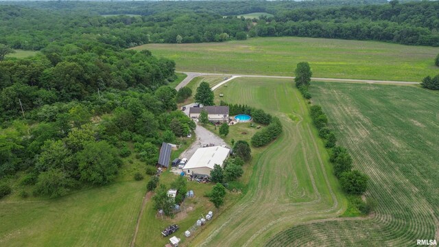 21501 N Berchtold Rd, Chillicothe, IL 61523 - aerial overview of property's location with rural landscape