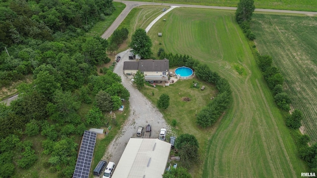 21501 N Berchtold Rd, Chillicothe, IL 61523 - aerial overview of property's location featuring a pool area and rural landscape