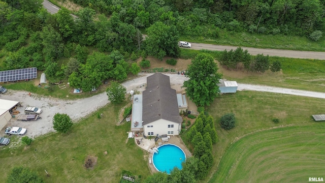 21501 N Berchtold Rd, Chillicothe, IL 61523 - aerial overview of property's location with a pool