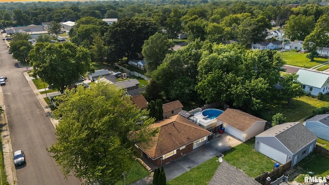 621 E Sciota Ave, Peoria Heights, IL 61616 - aerial perspective of suburban area