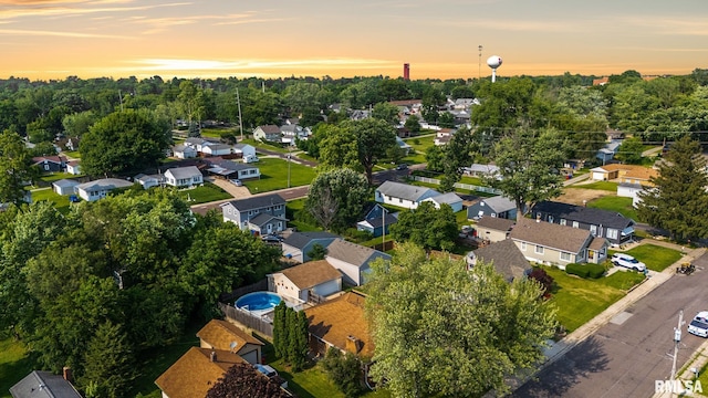 621 E Sciota Ave, Peoria Heights, IL 61616 - aerial view at dusk of a residential view
