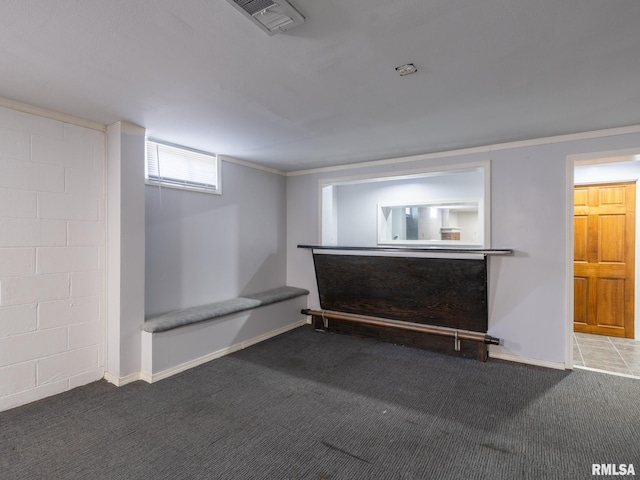 621 E Sciota Ave, Peoria Heights, IL 61616 - below grade area with carpet flooring and baseboards