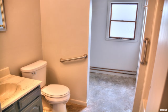 70 Constitution Rd, Colchester, IL 62326 - bathroom with vanity and concrete flooring