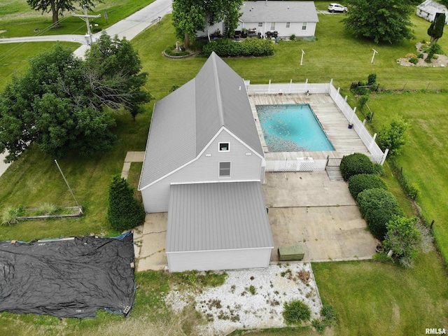 70 Constitution Rd, Colchester, IL 62326 - view from above of property featuring a pool area