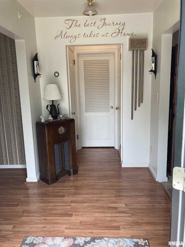 301 N Louise St, La Harpe, IL 61450 - corridor with wood finished floors