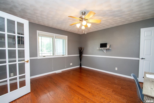 116 Field Ct, East Peoria, IL 61611 - unfurnished room featuring wood finished floors and ceiling fan