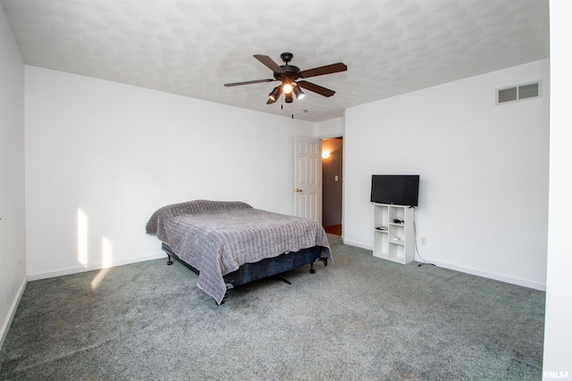 116 Field Ct, East Peoria, IL 61611 - carpeted bedroom with a ceiling fan and baseboards