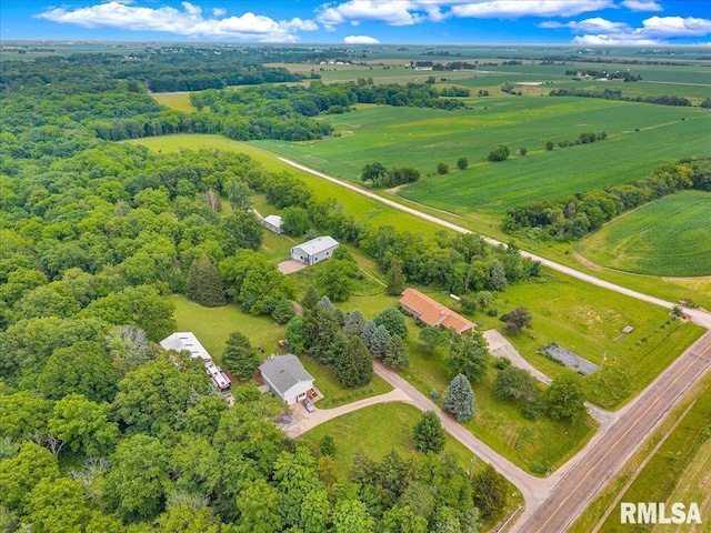 1522 N Stone School Rd, Elmwood, IL 61529 - aerial view of property and surrounding area featuring rural landscape