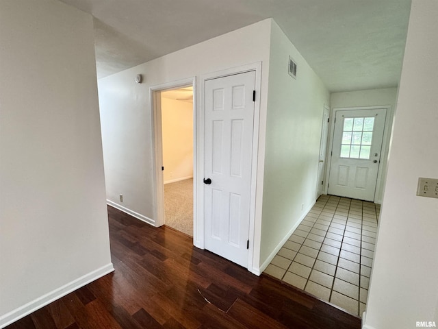 133 Holden Dr, Macomb, IL 61455 - hall with wood finished floors and baseboards