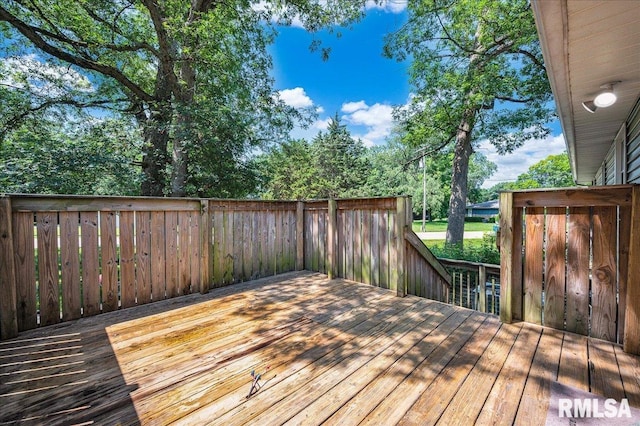 1536 Hickory Point Rd, Metamora, IL 61548 - view of wooden deck