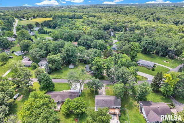 1536 Hickory Point Rd, Metamora, IL 61548 - aerial view of property's location with a forest