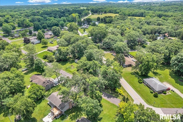 1536 Hickory Point Rd, Metamora, IL 61548 - aerial view of property's location with a forest