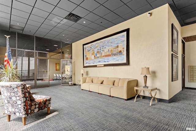 123 SW Jefferson St Unit E10C, Peoria, IL 61602 - community lobby featuring a drop ceiling