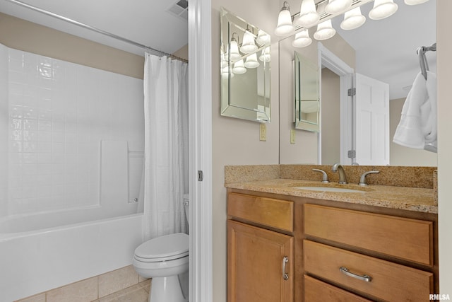 123 SW Jefferson St Unit E10C, Peoria, IL 61602 - full bath featuring vanity, shower / bath combo, and tile patterned floors
