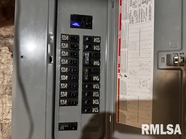 964 E Locust St, Canton, IL 61520 - utility room featuring electric panel