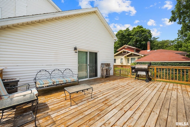 411 E 3rd St, Delavan, IL 61550 - deck featuring area for grilling