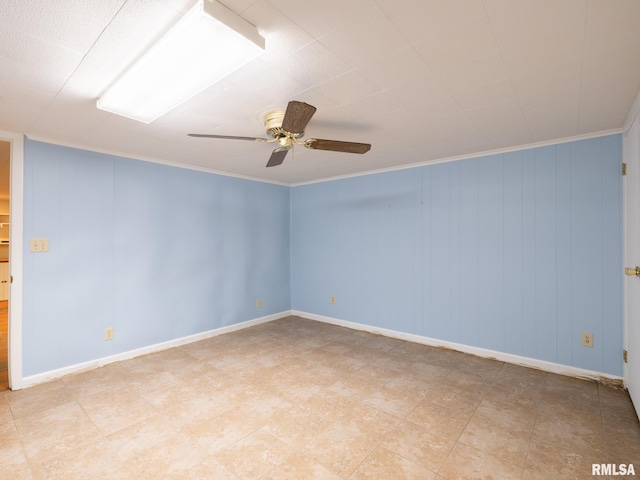 2705 N Victoria Ave, Peoria, IL 61604 - unfurnished room featuring ceiling fan and baseboards
