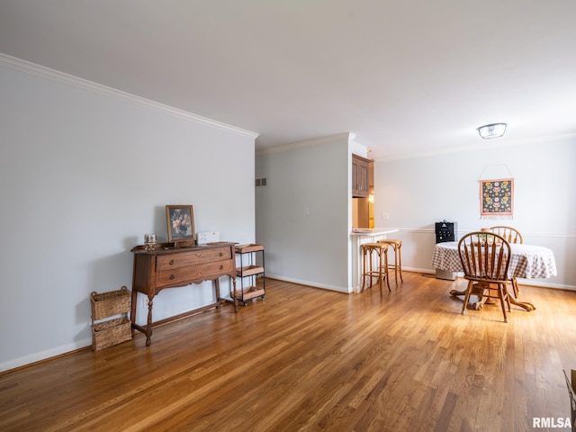 2705 N Victoria Ave, Peoria, IL 61604 - living area with ornamental molding and wood finished floors