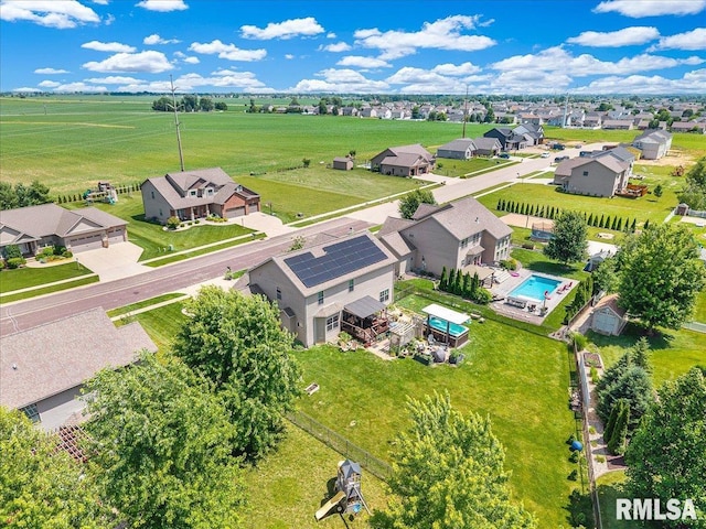 1712 Rustic Oak Dr, Washington, IL 61571 - aerial perspective of suburban area with a pool area