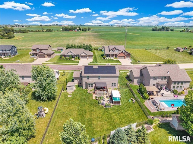 1712 Rustic Oak Dr, Washington, IL 61571 - aerial view of sparsely populated area with a pool area