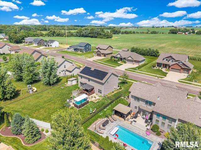 1712 Rustic Oak Dr, Washington, IL 61571 - aerial view of residential area featuring a pool