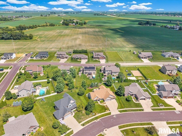 1712 Rustic Oak Dr, Washington, IL 61571 - aerial view of property and surrounding area with nearby suburban area and rural landscape
