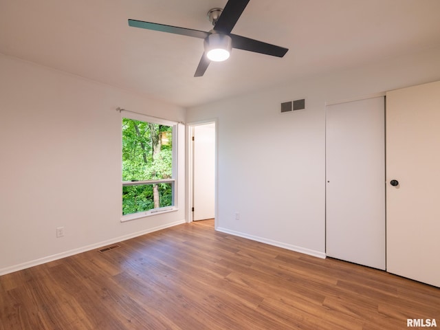 743 W Wonderview Dr, Dunlap, IL 61525 - empty room featuring light wood-type flooring and ceiling fan
