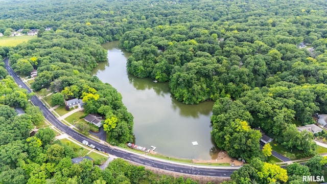 743 W Wonderview Dr, Dunlap, IL 61525 - aerial view of a nearby body of water and a forest