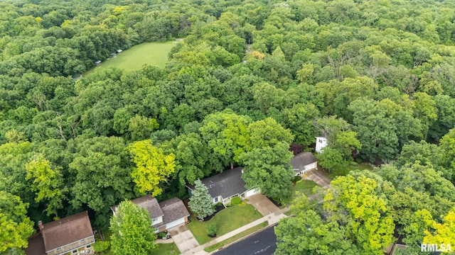 743 W Wonderview Dr, Dunlap, IL 61525 - aerial overview of property's location featuring a forest