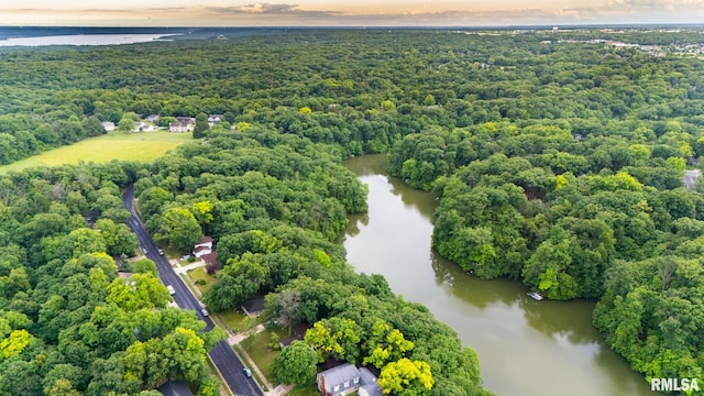 743 W Wonderview Dr, Dunlap, IL 61525 - drone / aerial view of a large body of water and a forest
