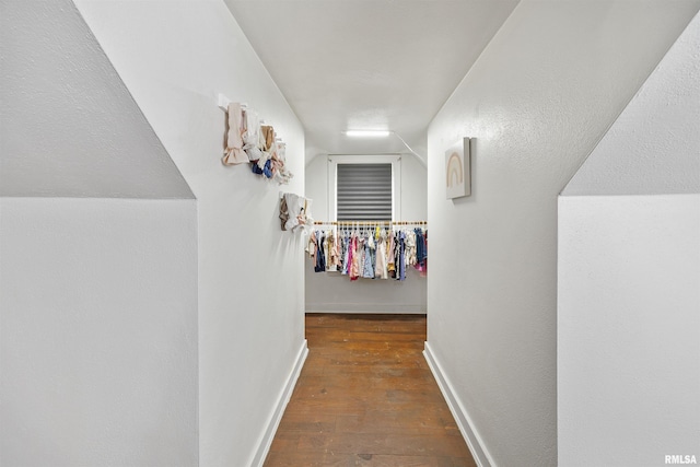 1900 S Airport Rd, Peoria, IL 61607 - corridor with hardwood / wood-style floors and baseboards
