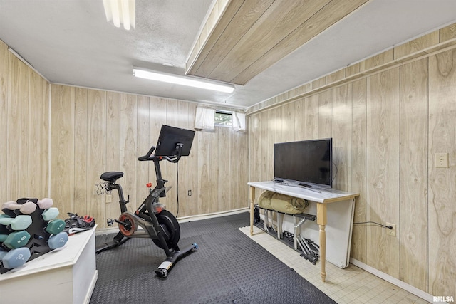 1900 S Airport Rd, Peoria, IL 61607 - workout area with wooden walls