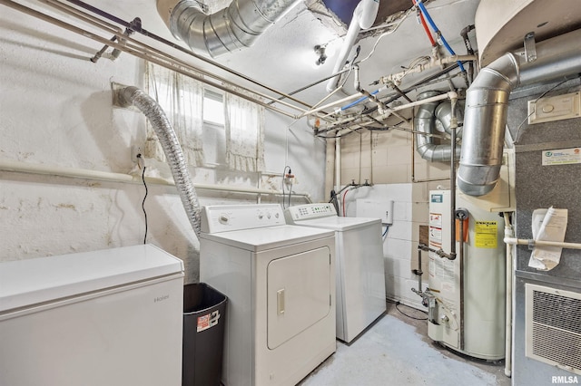 1900 S Airport Rd, Peoria, IL 61607 - washroom with washer and clothes dryer and water heater