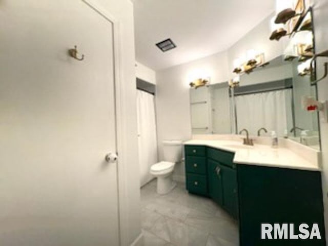 8109 N Blackbridge Rd, Edwards, IL 61528 - bathroom with vanity and marble finish flooring