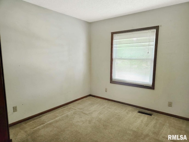 1003 Tonti Rd, Toulon, IL 61483 - spare room with light colored carpet and a textured ceiling