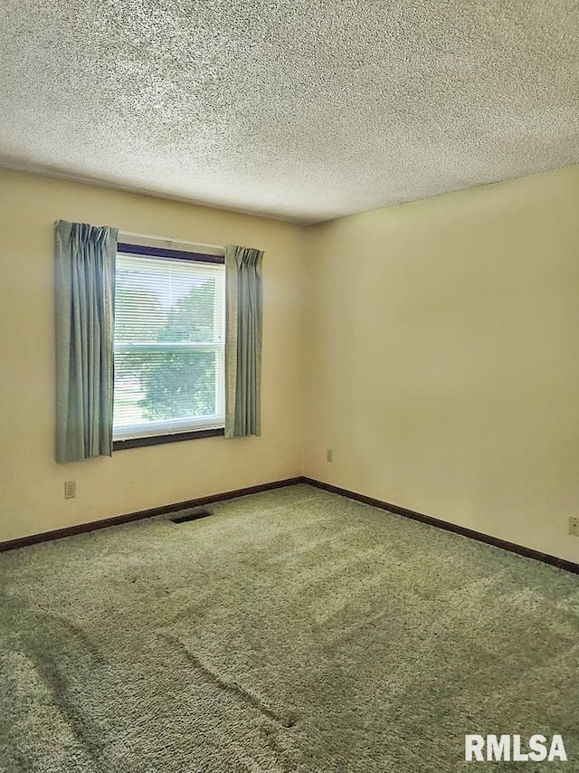1003 Tonti Rd, Toulon, IL 61483 - spare room featuring carpet and a textured ceiling
