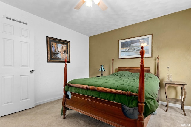 161 Lakecrest Pl, Dahinda, IL 61488 - bedroom with carpet floors and a ceiling fan