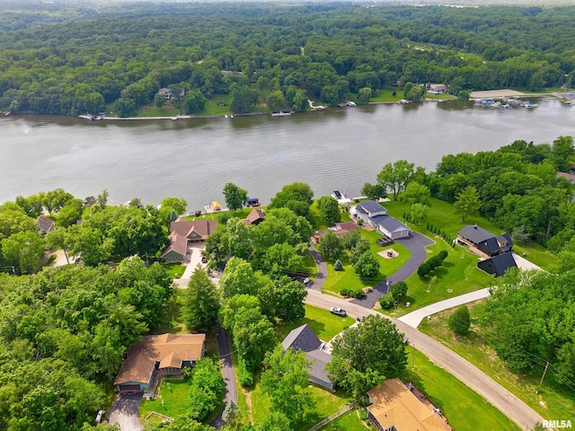 161 Lakecrest Pl, Dahinda, IL 61488 - aerial view of residential area with a large body of water