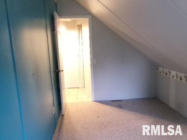 335 W Walnut St, Washburn, IL 61570 - additional living space with lofted ceiling and carpet floors