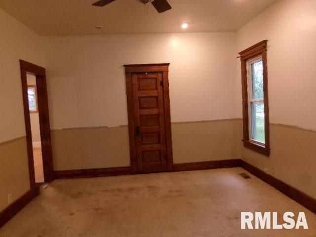 335 W Walnut St, Washburn, IL 61570 - unfurnished room with a ceiling fan and carpet