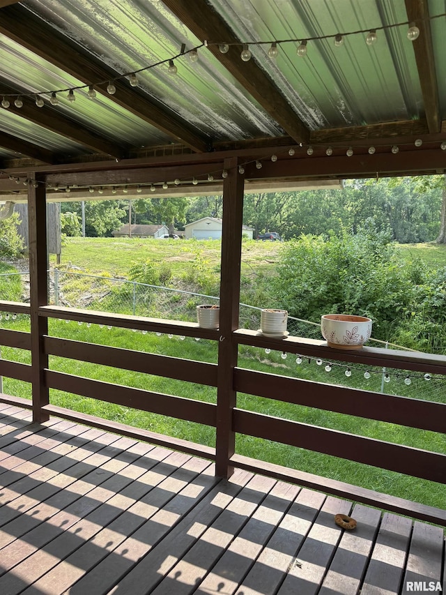 626 N Main St, Lewistown, IL 61542 - view of wooden deck