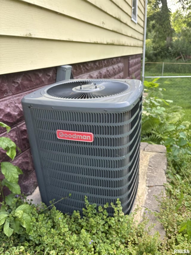 626 N Main St, Lewistown, IL 61542 - exterior view of a central AC unit