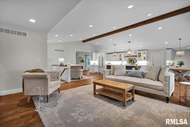 12804 W Dell Rd, Princeville, IL 61559 - living area with wood finished floors and recessed lighting