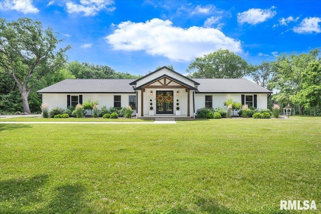12804 W Dell Rd, Princeville, IL 61559 - view of front of home featuring a front lawn