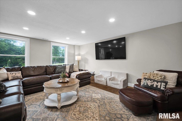 12804 W Dell Rd, Princeville, IL 61559 - living room featuring recessed lighting and wood finished floors